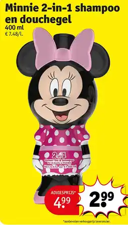 Kruidvat Minnie 2-in-1 shampoo en douchegel aanbieding