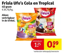 Kruidvat Frisia Ufo’s Cola en Tropical aanbieding
