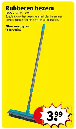 Kruidvat Rubberen bezem aanbieding