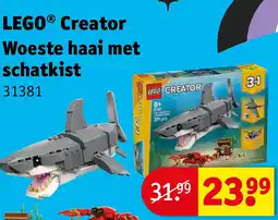 Kruidvat LEGO Creator Woeste haai met schatkist aanbieding