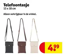 Kruidvat Telefoontasje aanbieding