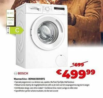 Exellent Bosch wasmachine - bowan280v8fg aanbieding