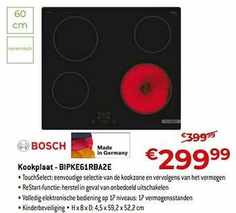 Exellent Bosch kookplaat - bipke61rba2e aanbieding