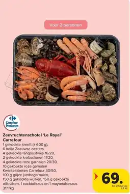 Carrefour Zeevruchtenschotel Le Royal Carrefour aanbieding