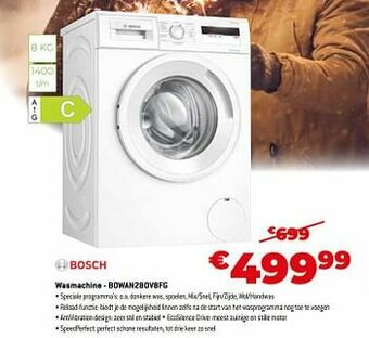 Exellent Bosch wasmachine - bowan280v8fg aanbieding