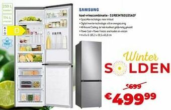 Exellent Samsung koel-vriescombinatie - s1rb34t601dsaef aanbieding