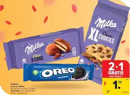Carrefour Koekjes Oreo en Milka aanbieding
