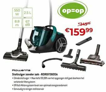 Rowenta stofzuiger zonder zak - roro7282ea