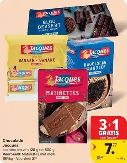 Carrefour Chocolade Jacques aanbieding