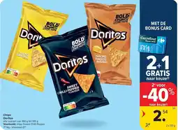 Carrefour Chips Doritos aanbieding