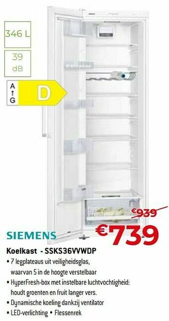 Siemens koelkast - ssks36vvwdp