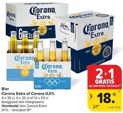 Carrefour Bier Corona Extra of Corona 0,0% aanbieding