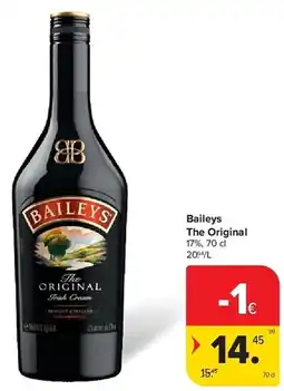 Carrefour Baileys The Original 17% aanbieding