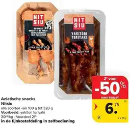 Carrefour Aziatische snacks Nitsiu aanbieding
