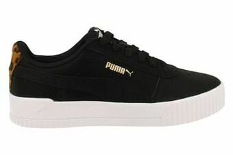Berca Shoes Puma Sneaker Laag Dames Carina Leo Black Trend Dierenprint - Zwart aanbieding
