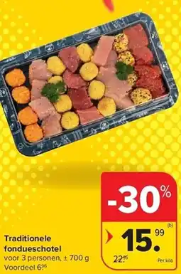 Carrefour Traditionele fondueschotel aanbieding