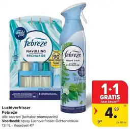 Carrefour Luchtverfrisser Febreze aanbieding