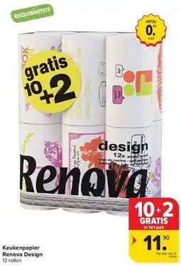 Carrefour Keukenpapier Renova Design aanbieding