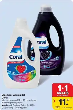 Carrefour Vloeibaar Wasmiddel Coral aanbieding