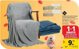 Carrefour Assortiment plaids sherpa en extra zacht comfort aanbieding