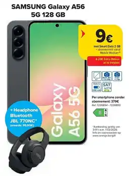 Carrefour Samsung Galaxy A56 5G 128 GB aanbieding