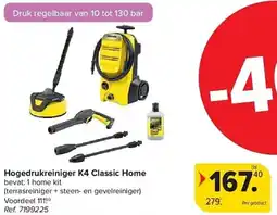 Carrefour Karcher Hogedrukreiniger K4 Classic Home aanbieding
