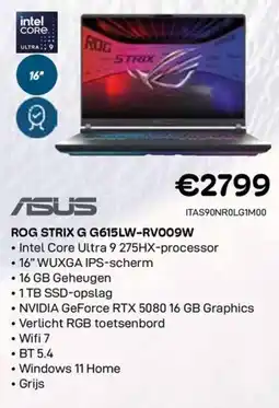 CompuDeals Asus ROG STRIX G G615LW-RV009STRIX aanbieding