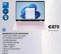 CompuDeals Hp omnibok 5 flip 14FP0031NB aanbieding