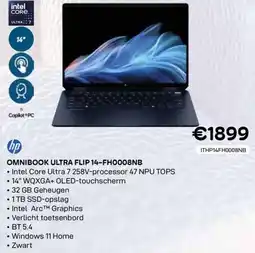 CompuDeals Hp omnibook ultra flip 14-FH0008NB aanbieding