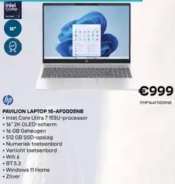 CompuDeals Hp pavilion laptop 16-AF0005NB aanbieding