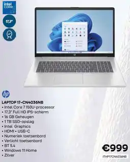 CompuDeals Hp LAPTOP 17-CN4036NB aanbieding