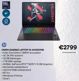 CompuDeals Hp omen gaming laptop 16-AH0021NB aanbieding