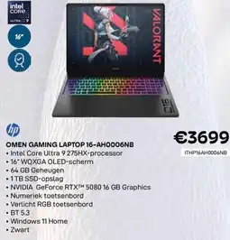 CompuDeals Hp omen gaming laptop 16-AH0006NB aanbieding