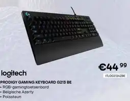 CompuDeals Logitech Prodigy gaming keyboard G213 BE aanbieding