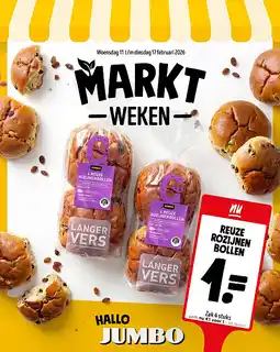 Jumbo reuze rozijnen bollen aanbieding