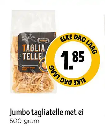 Jumbo Jumbo tagliatelle met ei aanbieding
