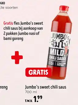 Jumbo Jumbo’s sweet chili saus aanbieding
