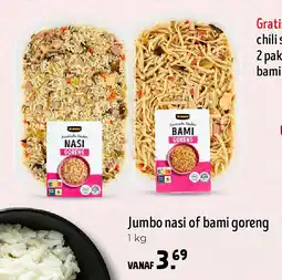 Jumbo Jumbo nasi of bami goreng aanbieding