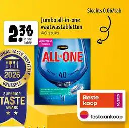 Jumbo Jumbo all-in-one vaatwastabletten aanbieding