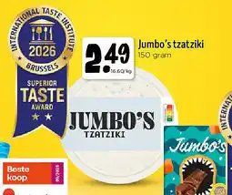 Jumbo Jumbo’s tzatziki 150 gram aanbieding