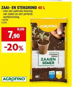 Hubo ZAAI- EN STEKGROND 40 L aanbieding