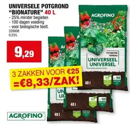 Hubo UNIVERSELE POTGROND BIONATURE 40 L aanbieding