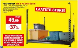 Hubo PLAFONDREK 115 x 70 x 55-82 cm aanbieding