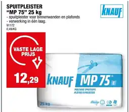 Hubo SPUITPLEISTER MP 75 25 kg aanbieding