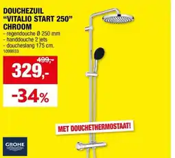 Hubo DOUCHEZUIL VITALIO START 250 CHROOM aanbieding