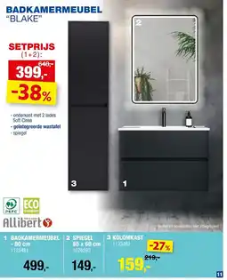 Hubo BADKAMERMEUBEL BLAKE aanbieding