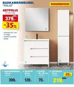 Hubo BADKAMERMEUBEL PALM aanbieding