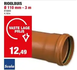 Hubo RIOOLBUIS 0 110 mm -3 m aanbieding