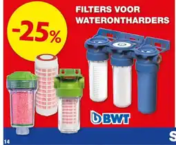 Hubo FILTERS VOOR WATERONTHARDERS aanbieding