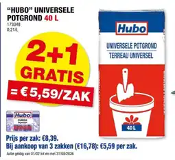Hubo HUBO UNIVERSELE POTGROND 40 L aanbieding
